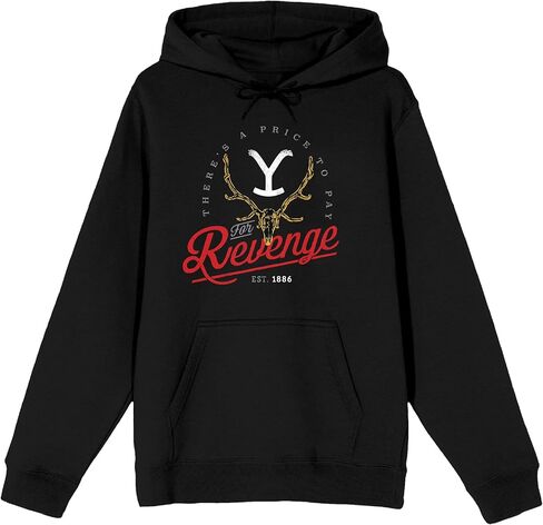 Bioworld Yellowstone There's A Price to Pay for Revenge Men's Black Sweatshirt in Saudi Arabia