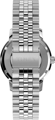 Timex Men's Marlin 40mm Watch - Stainless Steel Link Bracelet Quick Release Black Dial Stainless Steel Case in Saudi Arabia