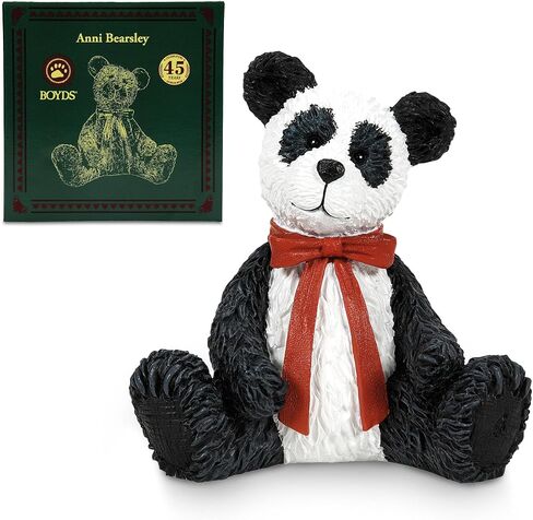 Enesco Boyds Bears 45th Anniversary Bubba Bearsevelt Figurine, Collectible Premium Hand Crafted Hand Painted Stone Resin Teddy Bear Home Decor Statue, Patriotic Black Bear with USA Flag, 4.25 Inch in Saudi Arabia