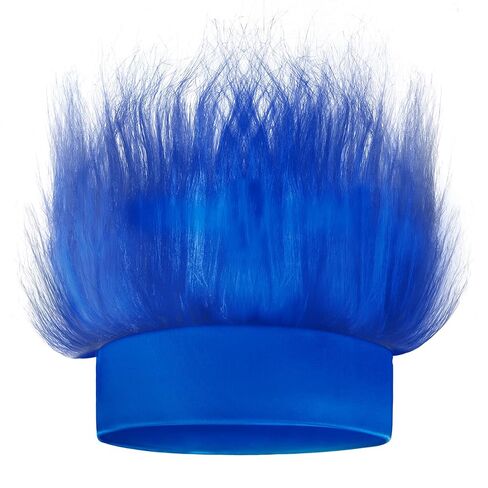 Novelty Place Blue Hairy Headband - Fun and Fuzzy Crazy Hair Wig Troll Hair Costume Accessory - Perfect for Sports Parties, Cosplay, and Halloween - Fits Kids, Teens and Adults in Saudi Arabia