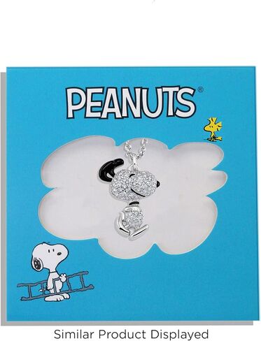 CRISLU Peanuts Ha Ha Ha Necklace - Silver Color in Saudi Arabia