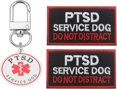 Do Not Pet Service Dog ID Tag, Double Side Engraved Easily Attach to Dog Collar, Harness or Vest (Medium-1.18 inch) in Saudi Arabia