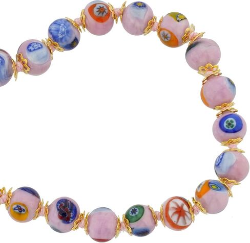 Glass Of Venice Murano Glass Mosaic Necklace - Pink in Saudi Arabia