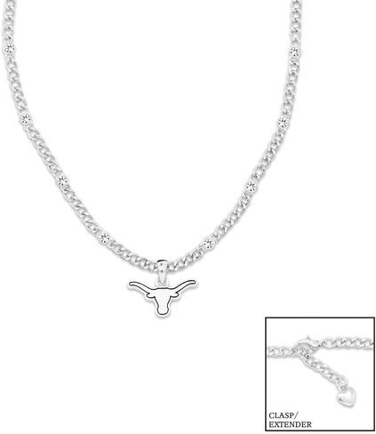 From the Heart Texas Longhorns Lydia Silver Necklace Jewelry Gift Licensed UT in Saudi Arabia