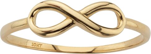 PalmBeach 10K Yellow Gold Stackable Infinity Ring Sizes 6-10 in Saudi Arabia