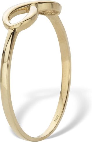 PalmBeach 10K Yellow Gold Stackable Infinity Ring Sizes 6-10 in Saudi Arabia