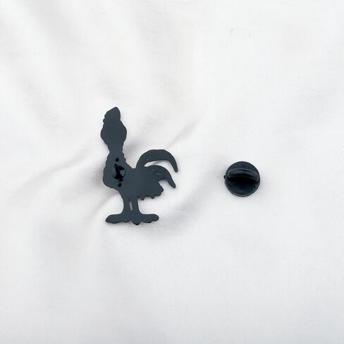 AKTAP Cartoon Chicken Brooch Pins Ocean Movie Theme Gifts Anime Character Accessories for Fans Rooster Backpack Clothes in Saudi Arabia
