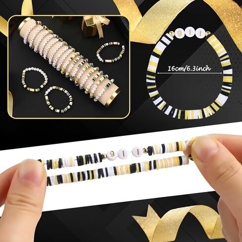 48 Pcs 911 Dispatcher Appreciation Gift Bulk for Women Beaded Bracelets Bulk National Telecommunicators Week Gifts Stackable Elastic Layering Bracelets Emergency Operator Responder Dispatcher Gift in Saudi Arabia
