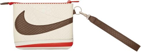 Nike Icon Cortez Wristlet Document Wallet Clutch Bag with Ivory Skin Strap, beige in Saudi Arabia