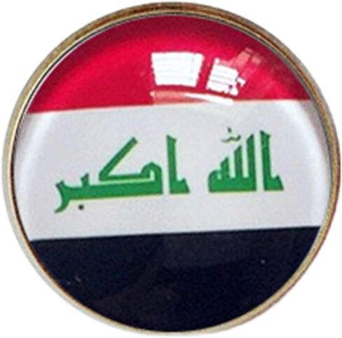 Uijokdef 1 PCS National Flag 5 Pin Round,Lapel Pins party Gifts, Patriotic Pin for Men/Women,National Flag Brooch Accessories Party Favors, Hat Suit Decorations in Saudi Arabia