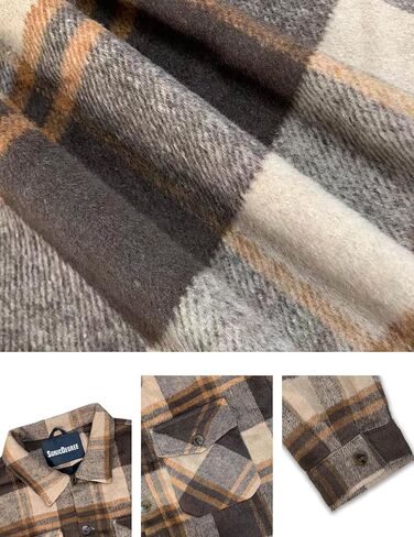 قميص رجالي من الفلانيل كبير وطويل منقوش، سترة بأكمام طويلة وأزرار ناعمة، 3XL-7XL in Kuwait
