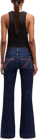 7 For All Mankind Women's Dojo Mid-Rise Wide Leg Jeans in Saudi Arabia