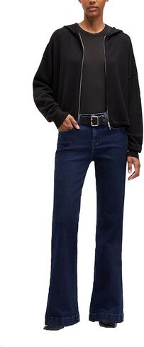 7 For All Mankind Women's Dojo Mid-Rise Wide Leg Jeans in Saudi Arabia