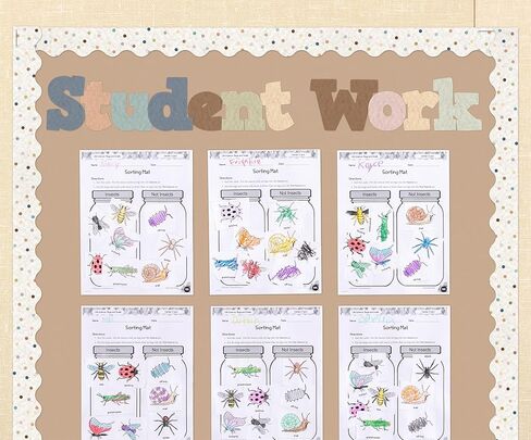Light Brown Better Than Paper® Bulletin Board Roll and Teacher Created Resources Everyone is Welcome Painted Dots Straight Rolled Border Trim (TCR8912) in Saudi Arabia