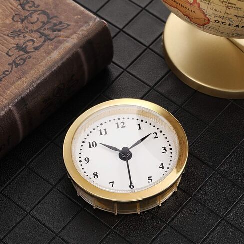 2.4 Inch (61 mm) Quartz Clock Battery Fit-up Insert with Arabic Numeral, Quartz Movement (Gold Rim) in Saudi Arabia