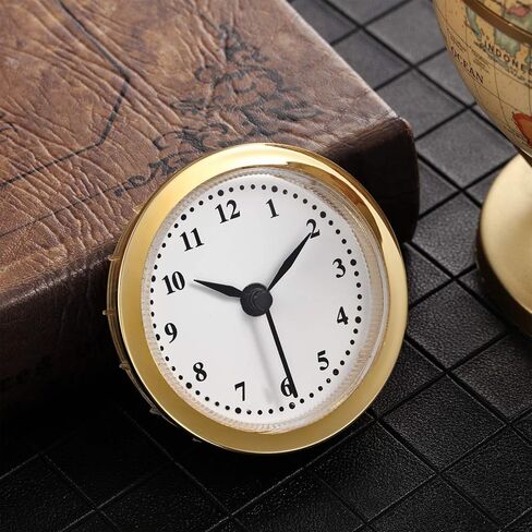 2.4 Inch (61 mm) Quartz Clock Battery Fit-up Insert with Arabic Numeral, Quartz Movement (Gold Rim) in Saudi Arabia
