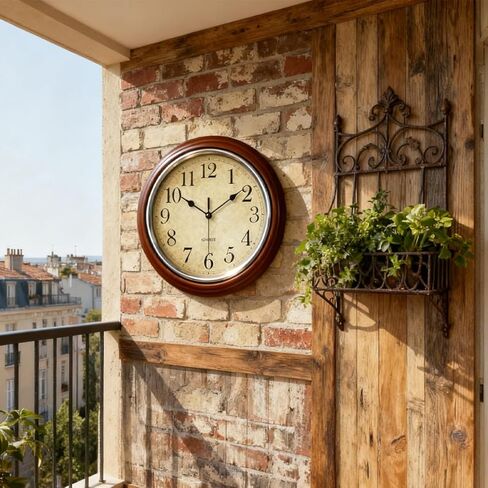 12in Wall Clock Battery Operated, Retro Silent Clocks for Living Room Kitchen Office School Classroom Home Decor (Bronze) in Saudi Arabia
