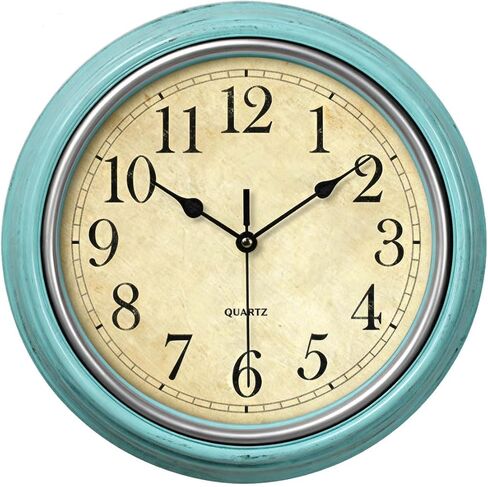 12in Wall Clock Battery Operated, Retro Silent Clocks for Living Room Kitchen Office School Classroom Home Decor (Bronze) in Saudi Arabia