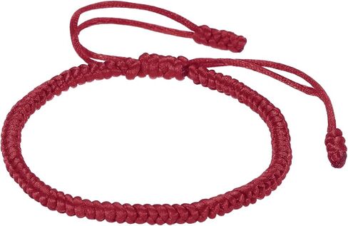 PATIKIL Lucky Handmade Braided Rope String Bracelet, Round Adjustable Prayer Protection Bracelet for Women Anniversary Family Jewelry Gifts in Saudi Arabia