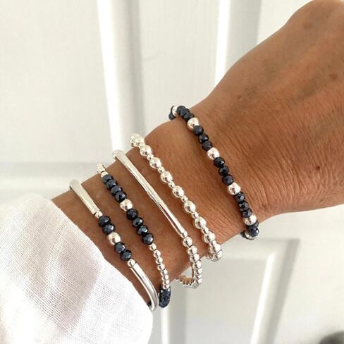 Gold Bracelet Stack for Women Beaded Bracelets Stackable Bracelets for Women Stylish Bracelet Stack Jewelry Gifts for Women in Saudi Arabia