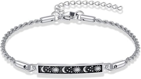 Sun and Moon/Ladybug/Butterfly Bracelet for Women Sterling Silver Love Friendship Bracelet Bracelets for Women Mother Mom Wife in Saudi Arabia