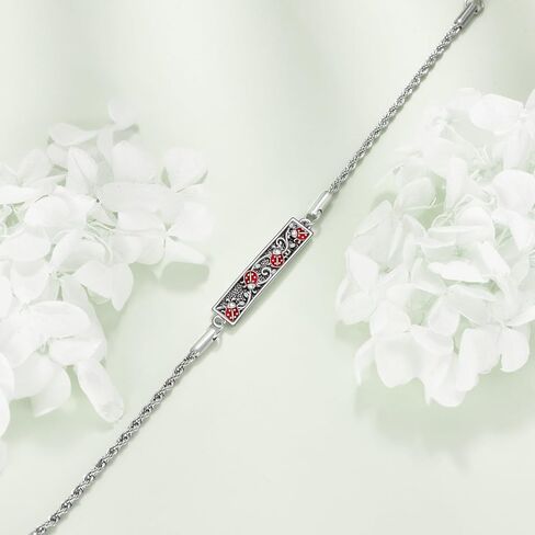 Sun and Moon/Ladybug/Butterfly Bracelet for Women Sterling Silver Love Friendship Bracelet Bracelets for Women Mother Mom Wife in Saudi Arabia