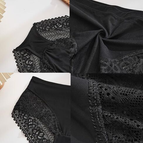 4 Pack Women Lace Low Rise Panties, Womens Underwear Hipster Panties, Soft Stretch Breathable Sexy Ladies Thongs in Saudi Arabia