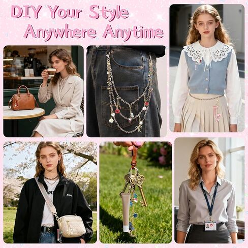 12Pcs Lip Gloss Keychain Charms - Lip Balm Keychain Kit Exquisite Cute Charms Bag Purse Decor Gifts for Women Girls in Kuwait