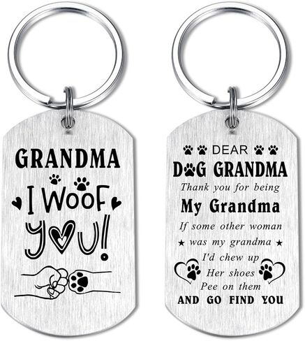 Laluminter Dog Grandma Gifts - I Woof You Grandma Gifts from Dog - Mothers Day Gift for Fur Pet Grandmother in Saudi Arabia