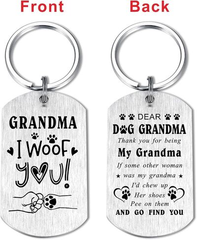 Laluminter Dog Grandma Gifts - I Woof You Grandma Gifts from Dog - Mothers Day Gift for Fur Pet Grandmother in Saudi Arabia