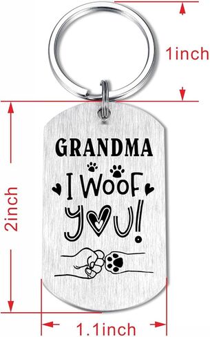 Laluminter Dog Grandma Gifts - I Woof You Grandma Gifts from Dog - Mothers Day Gift for Fur Pet Grandmother in Saudi Arabia