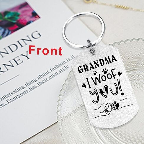 Laluminter Dog Grandma Gifts - I Woof You Grandma Gifts from Dog - Mothers Day Gift for Fur Pet Grandmother in Saudi Arabia