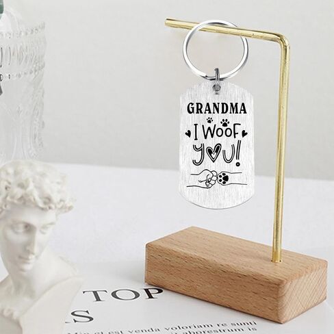 Laluminter Dog Grandma Gifts - I Woof You Grandma Gifts from Dog - Mothers Day Gift for Fur Pet Grandmother in Saudi Arabia