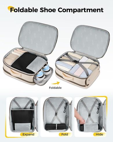 MATEIN Personal Item Backpack 18x14x8 with Luggage Tag, Waterproof Travel Backpack for Women with Rain Cover Fit 17.3 Inch Laptops, TSA Under Seat Carry On Bag for Spirit Frontier Airlines, 2 Pcs Set in Saudi Arabia