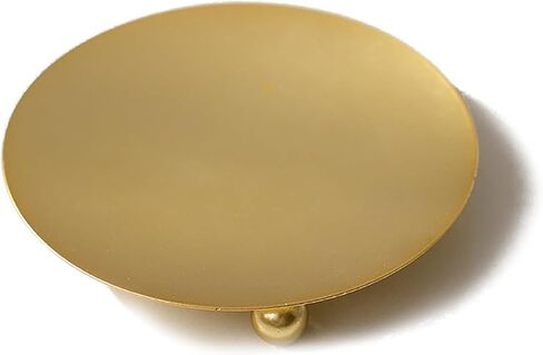 Retro Round Plate Candle Holder - Elegant Table Decor for Romantic Dinners, Home Decorative Centerpiece (Black) BLC1509-01 in Saudi Arabia