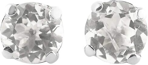 Starborn Faceted Danburite Post Earrings in Sterling Silver in Saudi Arabia