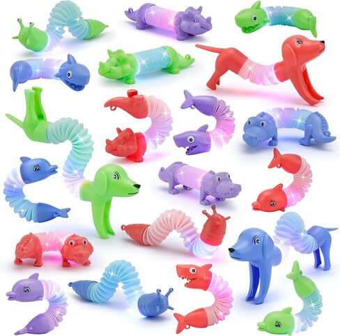 20Pcs Animal Pop Tubes Fidget Toys,Party Favors, Carnival Prizes, Easter Basket Stuffers, Birthday Gifts for Kids, Stress Relief Sensory Toys for Kids 3-8, Piñata Stuffers, Autism Toys in Kuwait