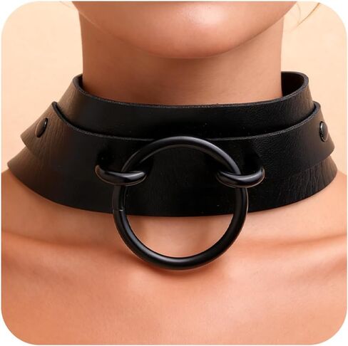 Halloween Black Gothic Choker Necklace for Women, Goth Adjustable Y2K Collar Necklaces Vampire Accessories Fashion Jewelry Gift in Saudi Arabia