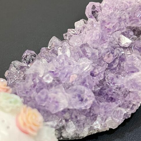 Amethyst Natural Crystal Pets and Healing Stones, Raw Rock Quartz with Cute Face, Crystal Buddies for Flower Pot, Table Decor, Gift, Daily Healing Ornament in Saudi Arabia