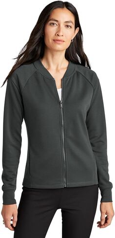 Women's Double-Knit Bomber | Lightweight Zip Up Jacket for Women, Casual Bomber Jacket for Work & Everyday Wear in Saudi Arabia