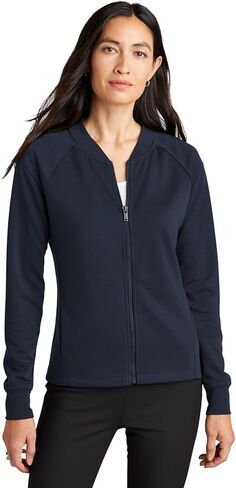 Women's Double-Knit Bomber | Lightweight Zip Up Jacket for Women, Casual Bomber Jacket for Work & Everyday Wear in Saudi Arabia