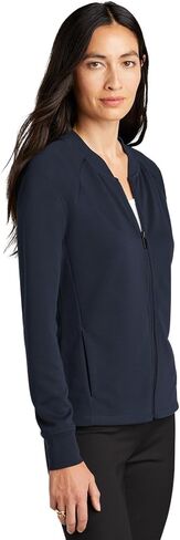 Women's Double-Knit Bomber | Lightweight Zip Up Jacket for Women, Casual Bomber Jacket for Work & Everyday Wear in Saudi Arabia
