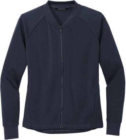 Women's Double-Knit Bomber | Lightweight Zip Up Jacket for Women, Casual Bomber Jacket for Work & Everyday Wear in Saudi Arabia