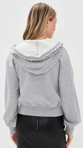 Cinq à Sept Women's Ruffle Rhinestone Heather Maddie Zip Up in Saudi Arabia
