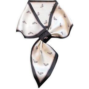 Skinny Silk Scarf Women Easy Pull-Through Narrow Long Neckerchief French Retro Style Satin Hairband Headdress Ribbon in Kuwait