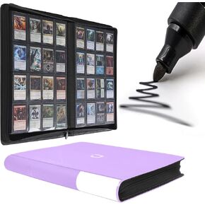 D DACCKIT 3600 Pockets Card Binder，Premium Large 36-Pocke Ringless Trading Card Album - Side Loading UltraSonic-363600 Tech Zip Binder for TCG（Classic Black） in Kuwait