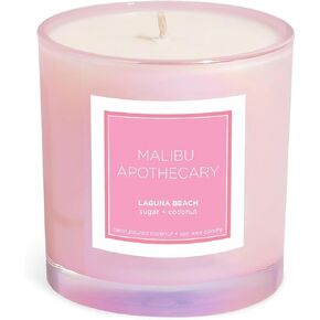 شمعة Malibu Apothecary للسيدات من تركس وكايكوس، باللون الوردي القزحي، 7.5 أونصة in Kuwait