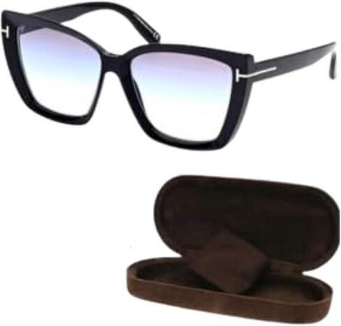 Tom Ford FT0920 SCARLET-02 Square Shape Sunglasses + Bundle With eSHADES Eyewear Cleaning Kit in Saudi Arabia