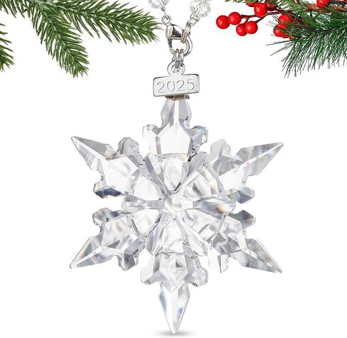 2025 Crystal Star Ornaments Glass Nativity Christmas Snowflake for Christmas Tree Hanging Pendant Colorful Crystal Sun Catcher Home Decor in Saudi Arabia
