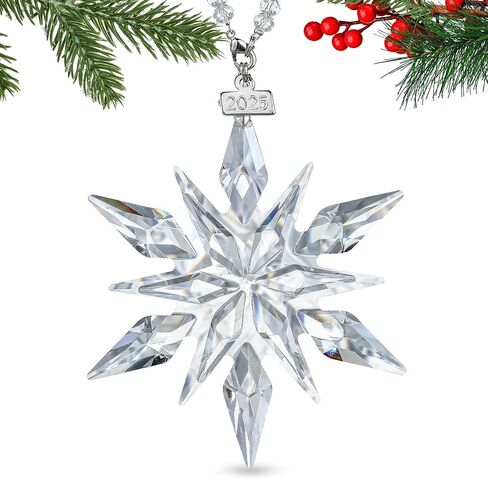 2025 Crystal Star Ornaments Glass Nativity Christmas Snowflake for Christmas Tree Hanging Pendant Colorful Crystal Sun Catcher Home Decor in Saudi Arabia